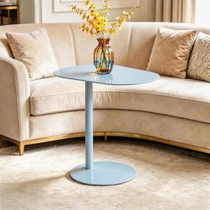 C Shaped End Table Small Side Table Living Room, Metal C Table for Sofa, 23.6 inches