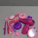 JOYIN 12Pcs Girls Beauty Salon Set, Pretend Play Doll Hair Stylist Toy Kit with Hairdryer, Mirror, Curling Iron and Other Accessories for Kids Toddler Fashion Cutting Makeup Party Favor, Birthday Gift