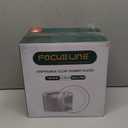 FOCUSLINE 100 Count 10 Inch Clear and Gold Plastic Plates, Disposable Heavy Duty Clear Plates with Gold Rim, Premium Hard Plastic Plate Fancy Disposable Dinner Plate for Wedding Parties