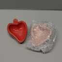 Hamtser Food Bowl,2 Packs Strawberry Hamster Bowls,Ceramic Feeding Bowl,Food Dish for Small Animals Gerbil Dwarf Hamster Rat Mice Guinea Pig(Pink+Red)