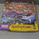 Springbok - Dream Garage - 1000 Piece Jigsaw Puzzle with classic muscle cars (Multi)
