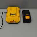 20v Max Battery Replacement for Dewalt Battery 5.0Ah with DCB112 Battery Charger Station for DCB200 DCB120 (Yellow)