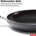 OXO 12 Non-Stick Every Day Frying Pan with Lid, BPA-Free Comfort Grip Silicone Handle, Dishwasher & Oven Safe, PFAS-Free Ceramic Skillet, Black