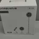 Primevolve Battery Operated Fan,Portable Rechargeable USB Floor Table Desk Fan with Adjustable Height, 4 Speed Settings Pedestal Fan for Bedroom Camping Travel,Black 7.7"