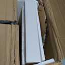 Heimlove Floating Shelves for Wall 48 Inches Long,9.3" Deep White Floating Shelf Set of 2,Wall Mounted Shelves for Bathroom Bedroom Living Room Kitchen Office,Shelf for Books Storage Room Decor