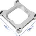 1932 3/4" Carburetor Gasket Adapter Kit 4Bbl To 4Bbl, Silver
