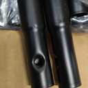 Homde Rolling Clothes Rack with Hooks: Standing Garment Storage for Indoor - Hanging Rod for Bedroom Laundry Room - Coat Dress Organizer on Wheels with luggage shelf (Black, 32")