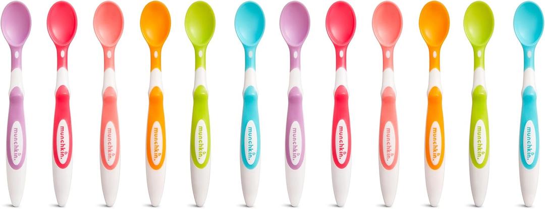 Munchkin Soft Tip Baby Spoons, BPA Free, 12 Pack