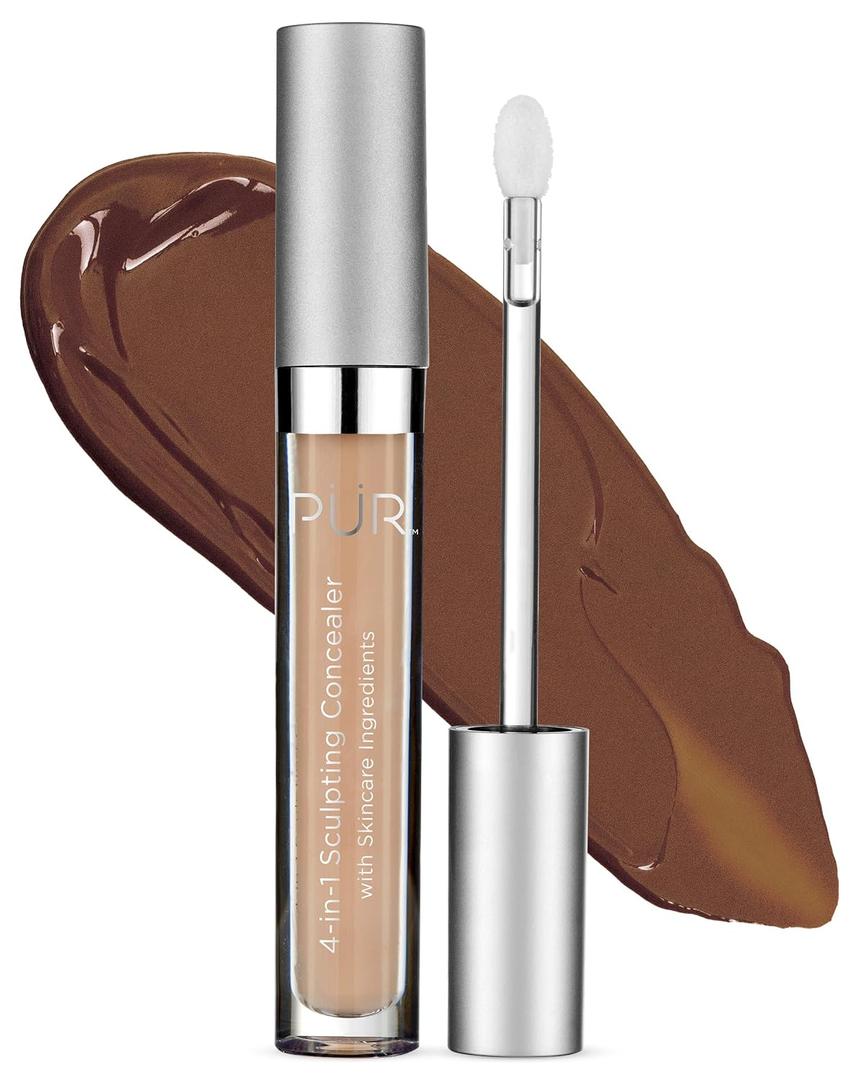 PR MINERALS 4-in-1 Sculpting Concealer for Women - Conceals, Brightens, Plumps & Corrects - Hydrating & Moisturizing Makeup Concealer with Medium to Full Coverage for Dark Circles