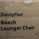 SUNNYFEEL Beach Lounge Chair, Backpack Reclining Beach Chairs Lay Flat, Sun Face Down Tanning Chair, Folding Camping Chairs Portable Camp Cot with Backpack Straps for Outdoor/Picnic/Lawn, Standard -1PC