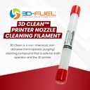 3D Fuel 3D Clean Printer Nozzle Cleaning Filament, Made in USA | 50 Sticks 1.75mm +/- 0.03mm