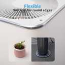 Art3d 20ft Outside Vinyl Corner Trim Peel and Stick for Tile and Wall Edges, Furniture Decoration Glittery Silver