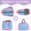 Patelai 48 Pcs 17" Backpacks in Bulk for Kids Wholesale Back Pack Lightweight Bookbags for Boys Girls School Outdoor Travel(Blurred Color), Gradient Color