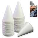100 Pcs Paper funnels for Motor Oil 6oz Disposable Engine Oil Funnels Paper Funnel for Dispensers Kitchen Filling Bottle Disposable Funnel Paper Funnels Paper Oil Funnels