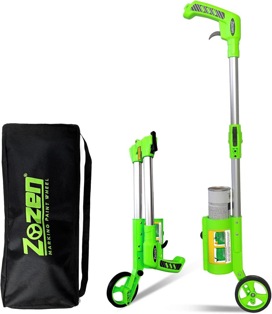 zozen Foldable Marking Paint Wand, with Carry Bag/Adjustable Line Widths, Used with Side-Push Inverted Marking Spray Paint, Industrial Paint Sticks for Sports Field, Parking Lot & Utility Marking
