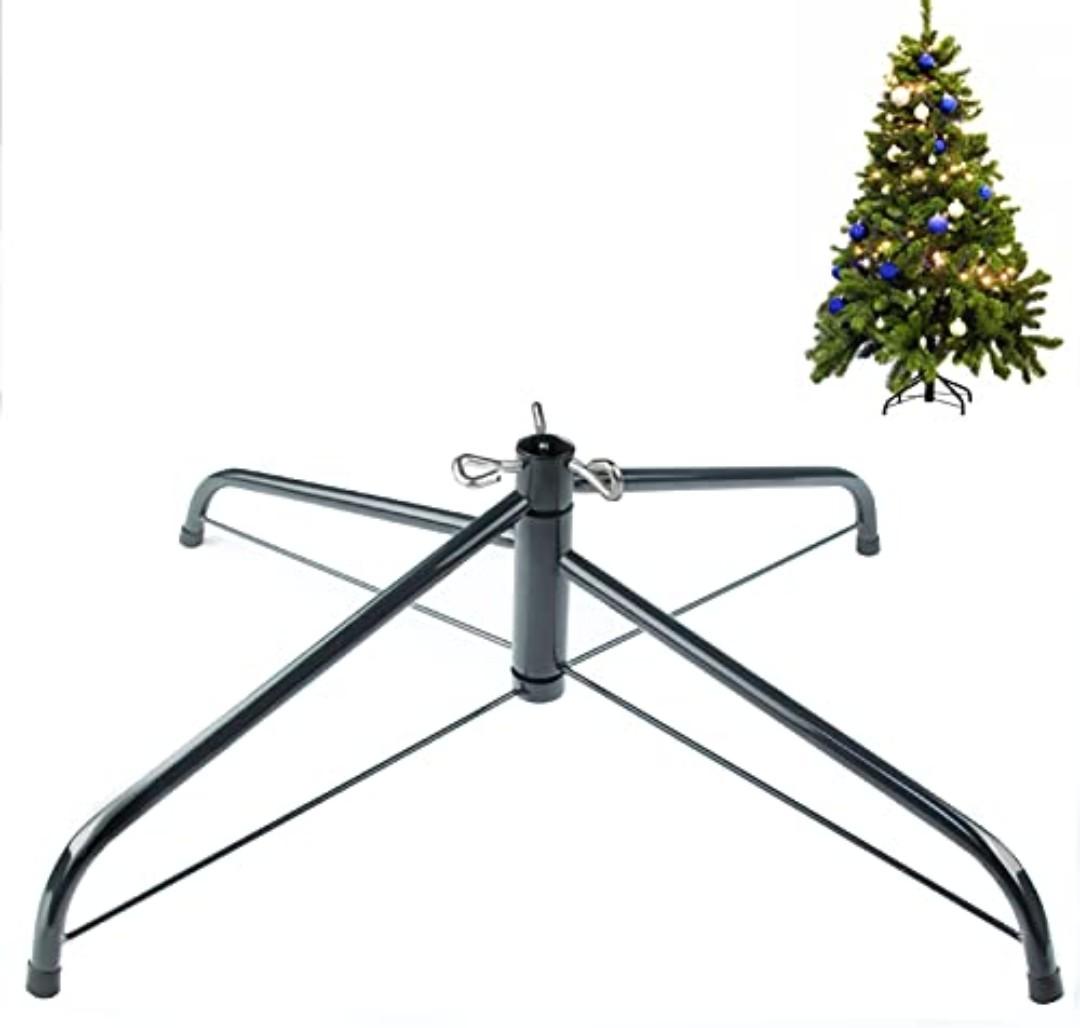 MNKXL 28 Inch Christmas Tree Stand for 4 to 10ft Christmas Trees,fits 1.3 inch Pole,Folding Christmas Tree Stand