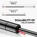 2 Pcs Rear Hatch Trunk Liftgate Tailgate Lift Supports Struts Shocks Gas Springs Fit for 1982-1992 Chevy Camaro Pontiac Firebird 4900, SG130001