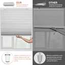 No Drill No Tools Blackout Cellular Shades Cordless Easy Install Honeycomb Blinds Thermal Insulated Noise Reduction Blinds for Indoor Windows,Blackout-White,26" W x 64" H