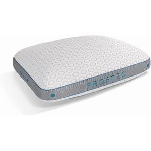 Bedgear Frost Performance Pillow - Size 2.0 - Cooling Bed Pillow for Hot Sleepers - Medium Firmness Pillow for All Sleep Positions, Hypoallergenic, Washable & Removable Cover - 20" W x 26" L x 5.75" H (Standard)