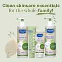 2 x Mustela Solid Shampoo & Body Cleansing Bar for Baby, Kid & Adult - with Avocado Oil & Olive Oil - Fragrance-Free, Plastic-Free, Vegan & Biodegradable Formula - 2.64 oz.