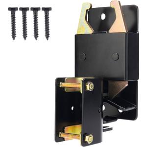 2 Way Heavy Duty Lockable Gate Latch, Black Anti-Sag Farm Gate Latch, Two-Way Livestock Gate Latch Hardware for Farms, Metal Gates, Ranches, Pet Cages, Fences, Stables, 1 pcs