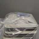 13 x 13 Inch Cube Storage Bins, 6 Pack Fabric Storage Basket with Handles, Foldable Boxes Organizer for Shelf Baskets for Home, Clothes (White/Pink)