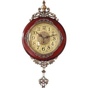Vintage Wall Clocks For Living Room Battery Operated Silent Wood Wall Clock, Single sided13