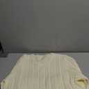 YUCOLEN Womens Sweater Cable Knit Long Sleeve Pullover Top Casual Crew Neck 2025 Fall Trendy Lightweight Sweaters Outfits (Medium, Beige White)