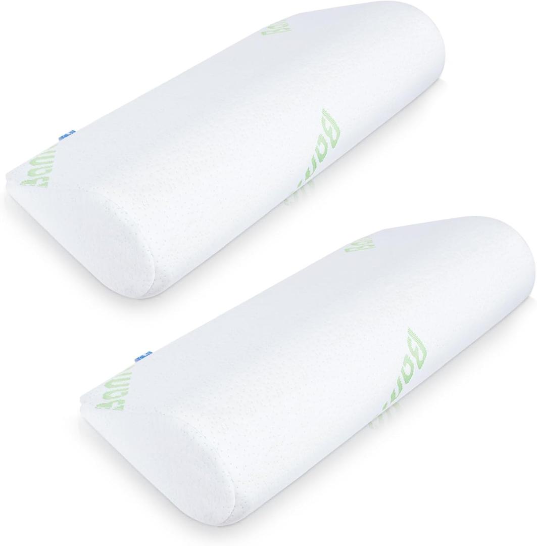 COOLBEBE Cervical Neck Pillows for Pain Relief, 2PCS Foam Neck Support Pillows for Bolster, Neck Roll Pillow for Sleeping and Spine Protecting (2pack)
