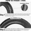 12 1/2 x 2 1/4 (12.5x2.25) Scooter Tire & Inner Tube Set, Heavy Duty Thorn Resistant 12.5'' x 1.75/2.15 Front Wheel Tire with Angled Valve Stem Compatible with BOB Stroller Currie GT Electric Scooters