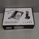 Big Button Phone for Seniors, 9 Pictured Big Buttons,Extra Loud Ringer,Wired Simple Basic Landline Telephone for Visually Impaired Old People with Large Easy Buttons, Emergency House Phones