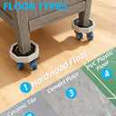 Furniture Sliders with Wheels,360 Rotating Furniture Mover Set for Heavy Duty Appliance,Furniture Dollies Rollers Set Tools to Move Couch, Fridge, Washing Machine, Kichen Appliance