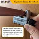 CONQUER Rapid Tubing Cutter 1/ 8-inch to 7/ 8-inch (3-22mm) Tube Cutter, Copper, Aluminum, Brass And Plastic Tubing Compact Cutter