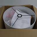 GLOBE Electric 67065 58" Floor Lamp, Black, Dark Gray Velvet Shade, On/Off Socket Rotary Switch, Living Room Dcor, Reading Light, Home Essentials, Bedroom, Office Accessories