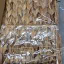 12X12X10in Water Hyacinth Storage Baskets, Wicker Storage Cubes Set of 4, Foldable Wicker Baskets for Pantry Organization, Square Baskets for Shelves