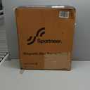 Sportneer Bike Trainer - Magnetic Stationary Bike Stand for 26-28" & 700C Wheels - Adjustable 6 Level Resistance Bike Trainer Stand for Indoor Riding with Quick Release Lever & Front Wheel Riser Block (Black)