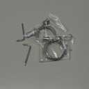 Otoolling 2 Pack Ceiling Mounted Shower Curtain Rod Support 60'' L-shaped Straight Shower Curtain Rod Rustproof Stainless Steel Adjustable Ceiling Suspension Holder for Closet Wardrobe Pipe Bracket