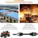 Rear Left/Right CV Axle Shaft for Polaris Sportsman 4X4 400 2001 2002, Sportsman 4X4 500 1999-2002, Sportsman 335/ Worker 500 1999, Drive Half Shaft for 1380142-1 Pair