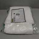 Extra Wide Fabric Shower Curtain 108 x 72 inch, Waffle Weave, Hotel Luxury Spa, Water Repellent, Washable, Spa, 230 GSM Heavy Duty, White Pique Pattern Decorative Bathroom Curtain, 18 Holes