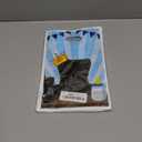 GaofanWai 50PCS Baby Party Favor Bags for Kids, Black Blue Boy Goodies Candy Treat Plastic Bags Bulk with Handles, Boss Boy Party Decorations for Little Gentleman 1st 2nd Birthday Baby Shower Supplies