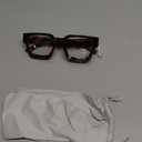 AIEYEZO Square Thick Frame Glasses for Women Men Fashion Blue Light Glasses Trendy Chic Computer Eyeglasses