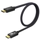 IVANKY 16K Displayport 2.1 Cable3.3ft, VESA Certified Short DP Cable[16K@60Hz, 8K@120Hz, 4K@240Hz/165Hz], DisplayPort 2.1 Cable Support HDR10, HDCP 2.2, 3D for Gaming Monitor, PC, Graphics, 3.3FT (Black)