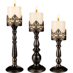 Vintage Candle Holder for Table Centerpiece Gothic Candle Stand Set