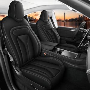 IKABEVEM Seat Covers Custom for Tesla Model Y 2025 2024 2023 2022 2021 2020