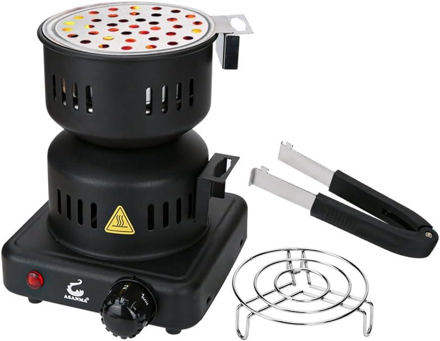 Coal Burner, Charcoal Burner For Cubes Charcoal Starter ETL Approved Durable Multipurpose Electric Stove 120v~600w,Overheat Protection Coconut Coals Burner