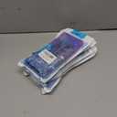 5 x for Galaxy A23 Case with HD Screen Protector,Gradient Quicksand Glitter Liquid Floating Waterfall Durable Girls Cute Phone Case for Samsung A23 5G (Purple/Blue)