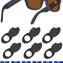 Smart Glasses LED Light Cover for R.ay-B.an Me.ta Accessories, 6PCS Lens Cleaning Papers & 6Pcs Privacy Light Blocker Compatible with Way.farer/Sky.ler/Head.Liner/Oak.Ley Me.ta HS.TN