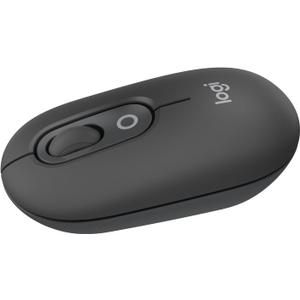 Logitech POP Mouse, Wireless Mouse with Customizable Emojis, SilentTouch Technology, Precision/Speed Scroll, Compact Design, Bluetooth, Multi-Device, OS Compatible - Graphite