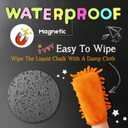Magnetic Chalkboard Contact Paper for Wall, 79"x18" Self-Adhesive Blackboard Wallpaper Peel and Stick Wall with 93 Pcs Kit for Kids, Magnet Wall Sheet with Kit for Home Playroom