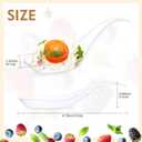 400 Pcs Appetizer Spoons,4. 7 x 1.2 Inch Disposable Mini Tasting Spoons Parties for Wedding, Bridal Shower,Tasting Spoon Bulk for Desserts,Soup, Sushi, Ice Cream (Clear)